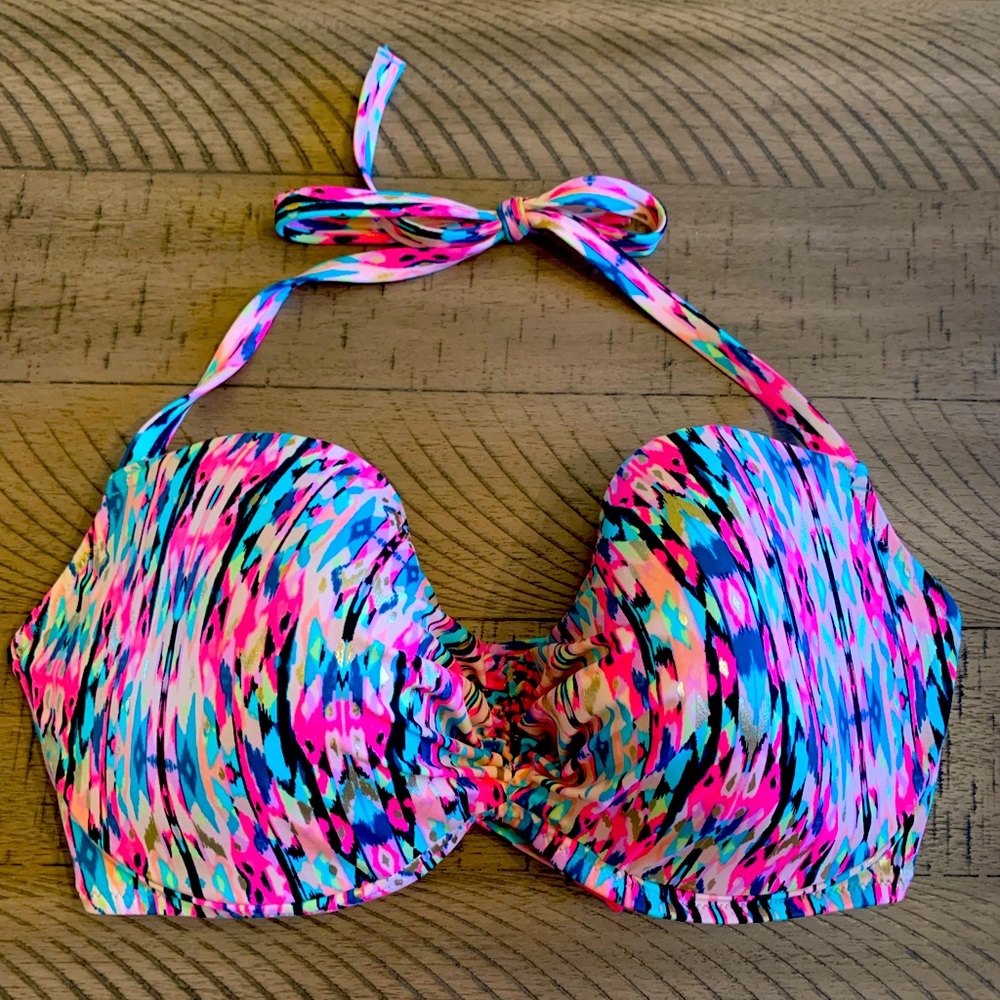 Shade and Shore Halter Bikini Top 38DD